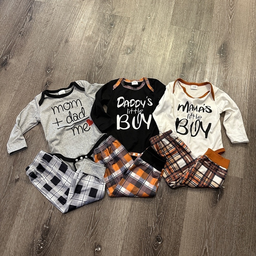 NWOT! Bundle lot of boys onsie outfits 3-6 month